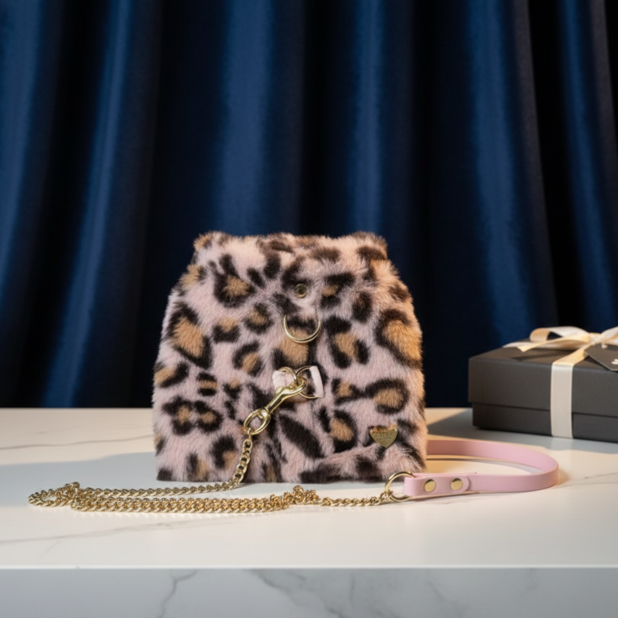 Pettorina Invernale Leopard Fur per Cani